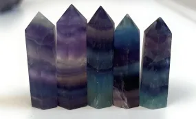 Mini Rainbow Fluorite Point
