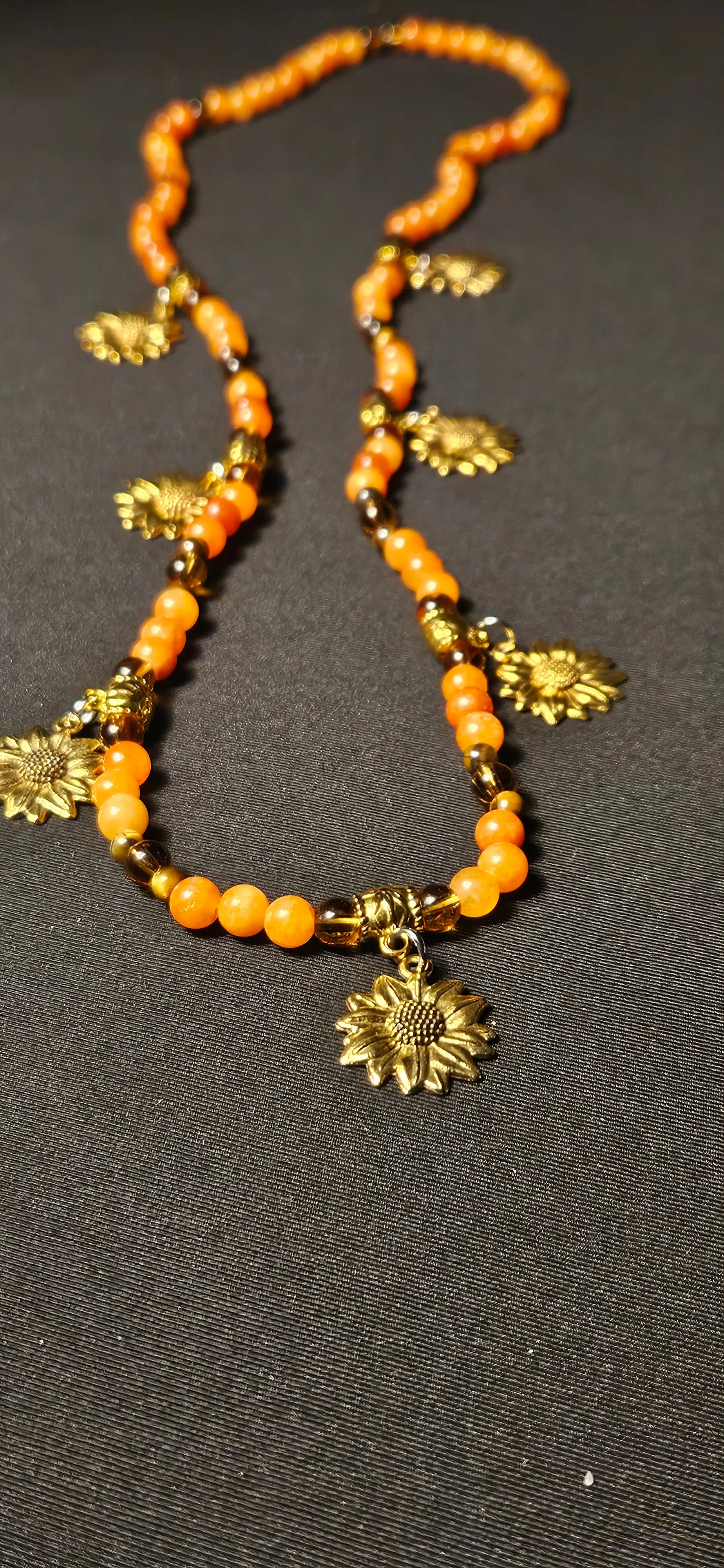 Miss Amber Sunflower HeadWrap/scarf Jewelry