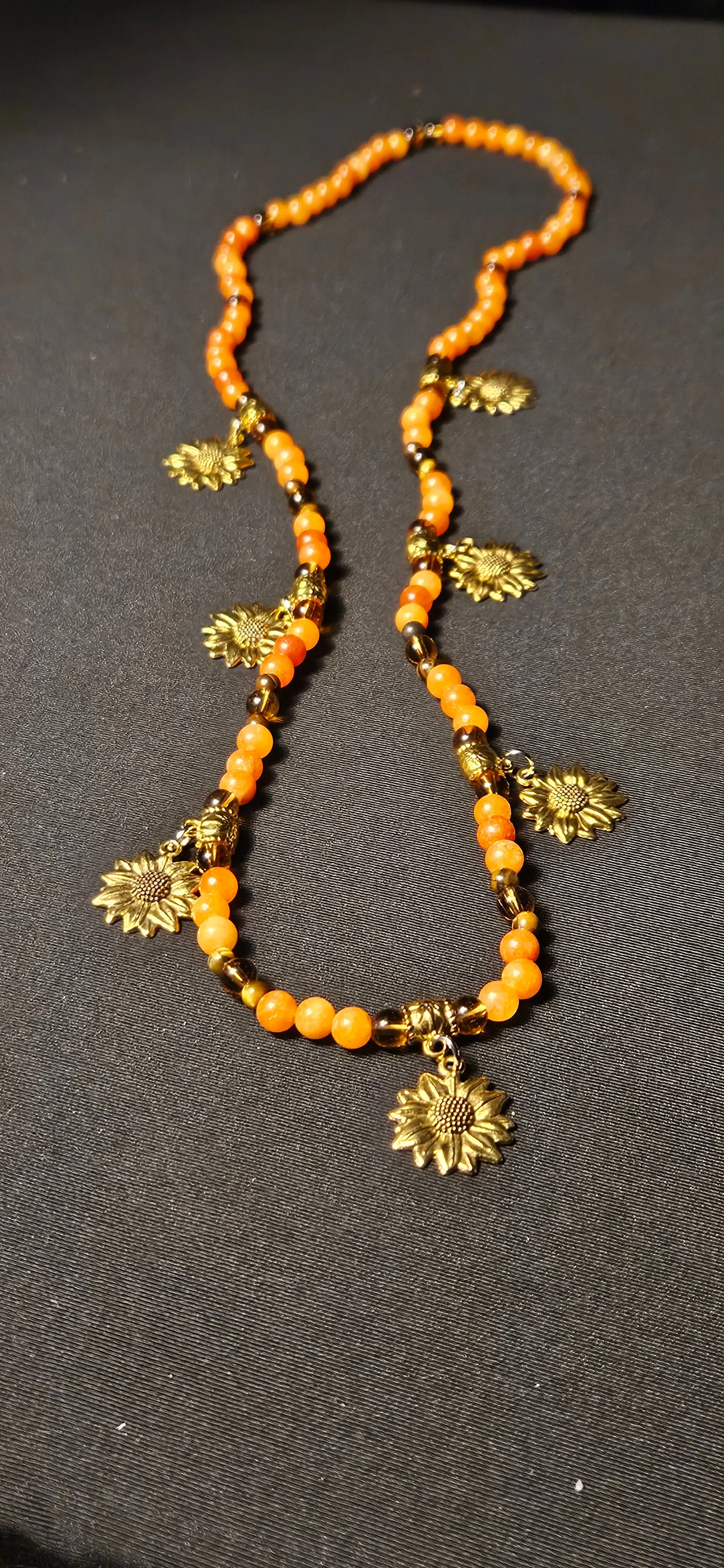 Miss Amber Sunflower HeadWrap/scarf Jewelry