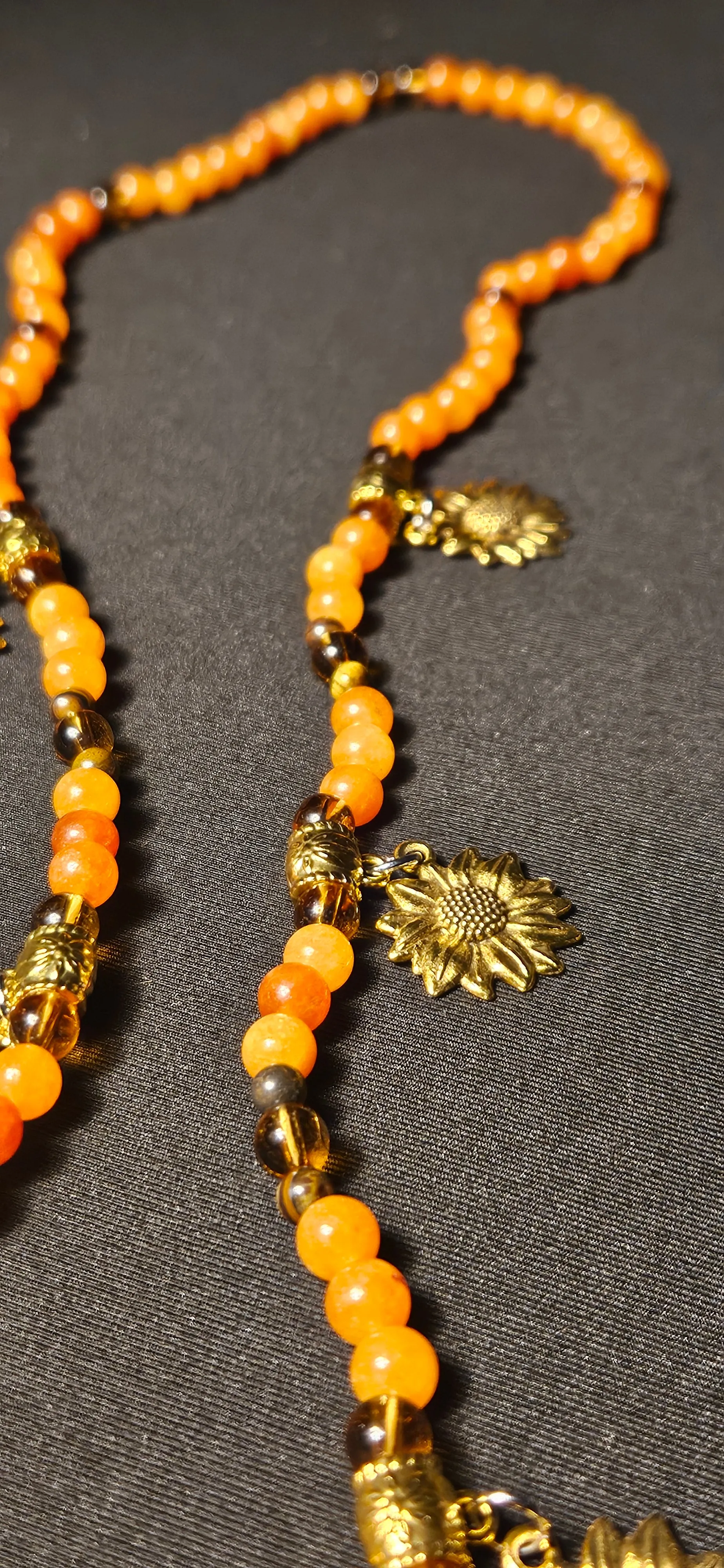 Miss Amber Sunflower HeadWrap/scarf Jewelry
