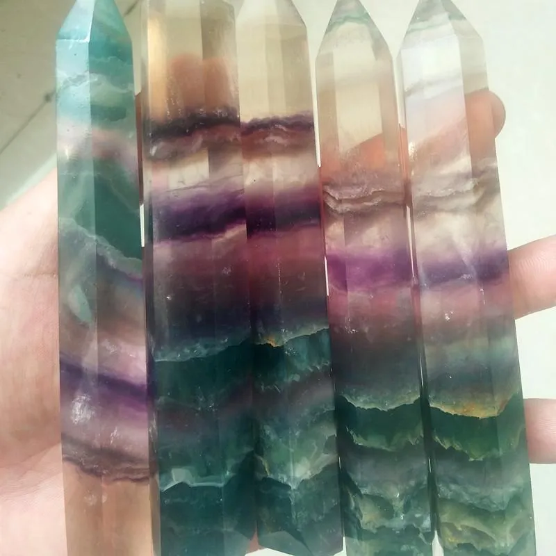 Natural Fluorite Crystal Chakra Stones Protection Spiritual Energy Stone