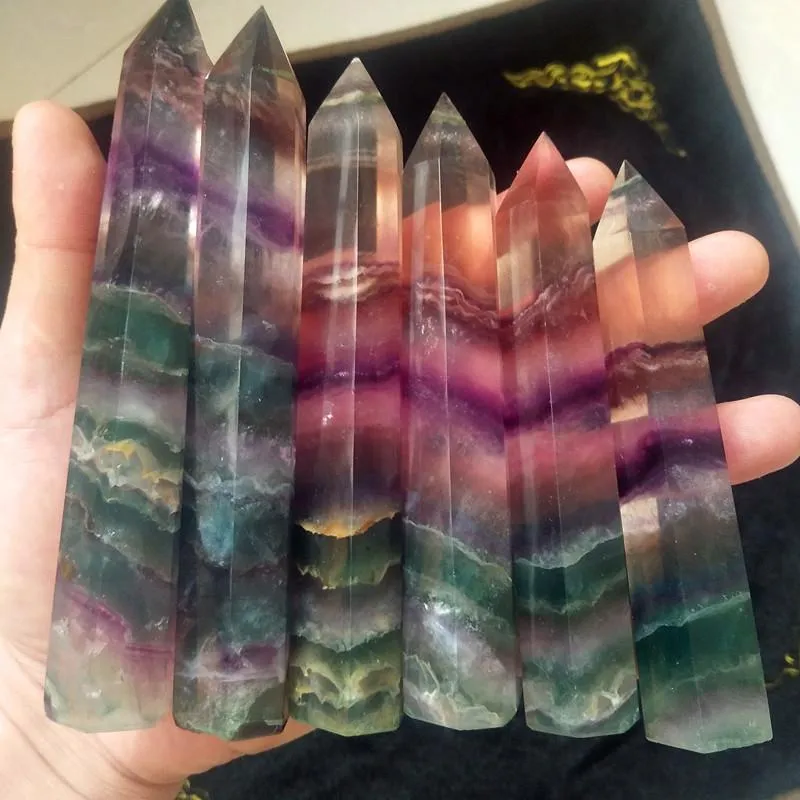 Natural Fluorite Crystal Chakra Stones Protection Spiritual Energy Stone
