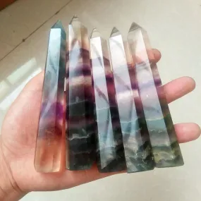 Natural Fluorite Crystal Chakra Stones Protection Spiritual Energy Stone