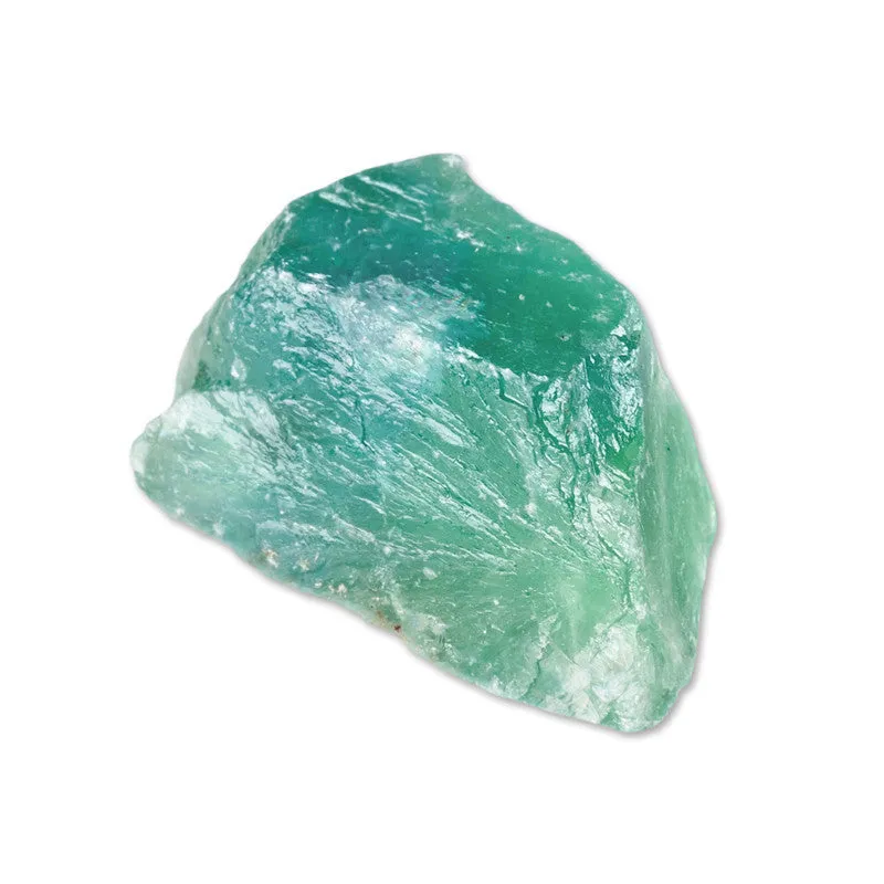 Natural Green Fluorite Crystal Large Particle Mineral Material Boxed Crafts