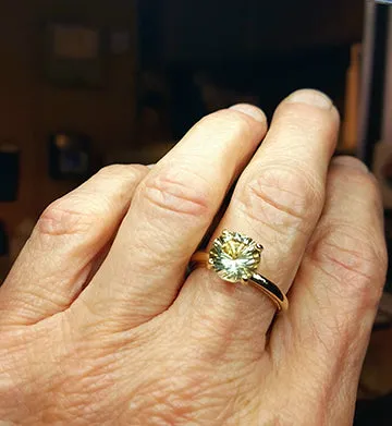 Nature's Bling Ring-Champagne Sunstone