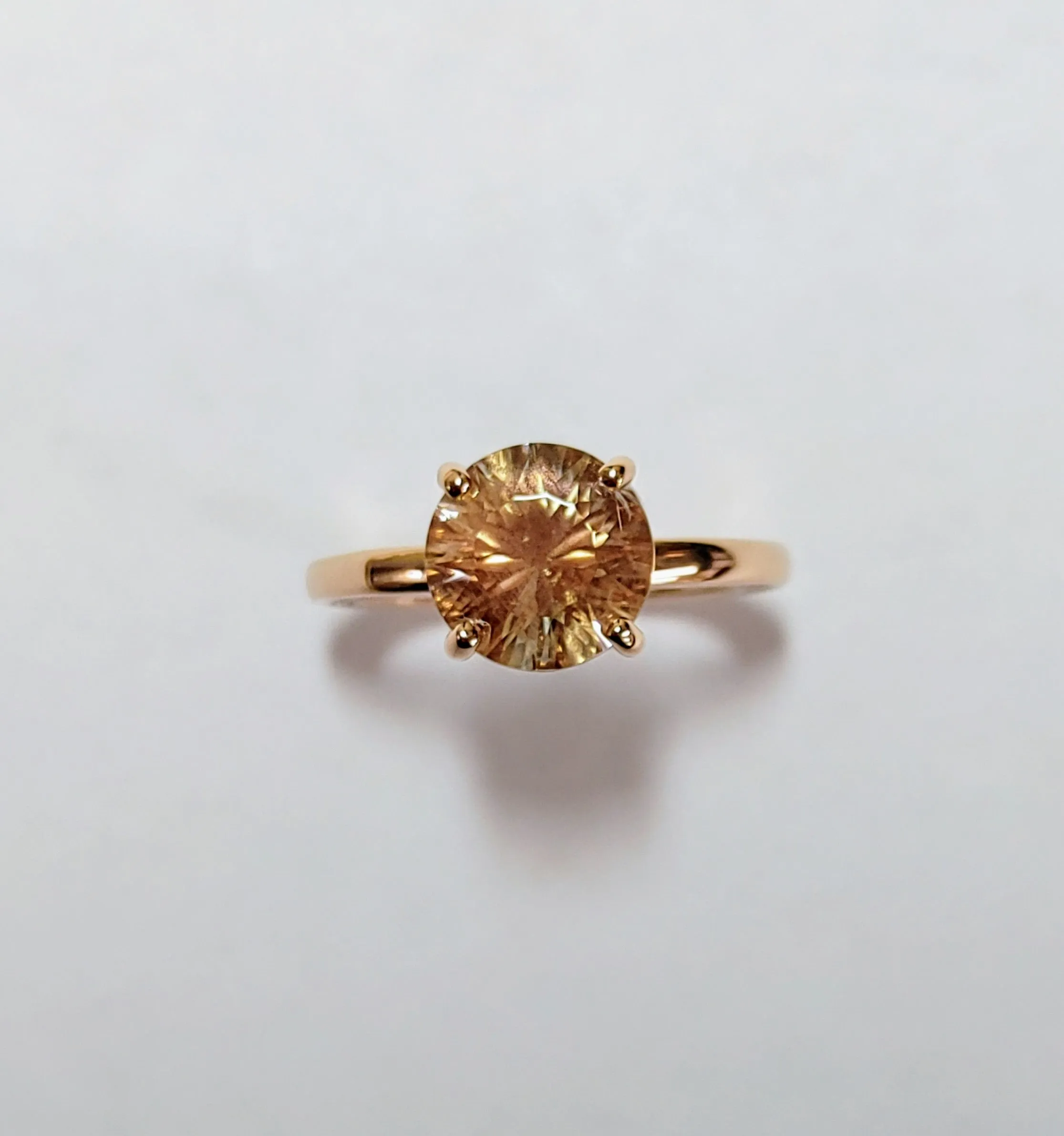 Nature's Bling Ring-Champagne Sunstone