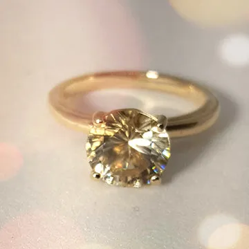 Nature's Bling Ring-Champagne Sunstone