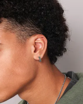 NXS Chilli Hoop Earring Iced Black