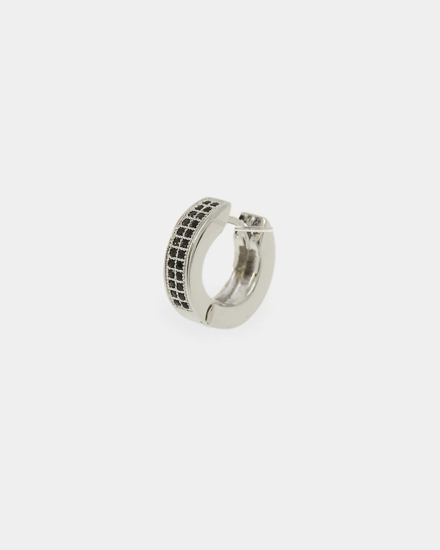 NXS Chilli Hoop Earring Iced Black