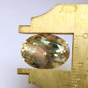 Oregon Sunstone Gem-Spectacular Tri Color-18 x 13mm-11.53 Carat Oval