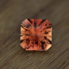 Oregon Sunstone Octagon Square Cut - 8.3mm - 2.5 ct - Precision Cut Gemstone