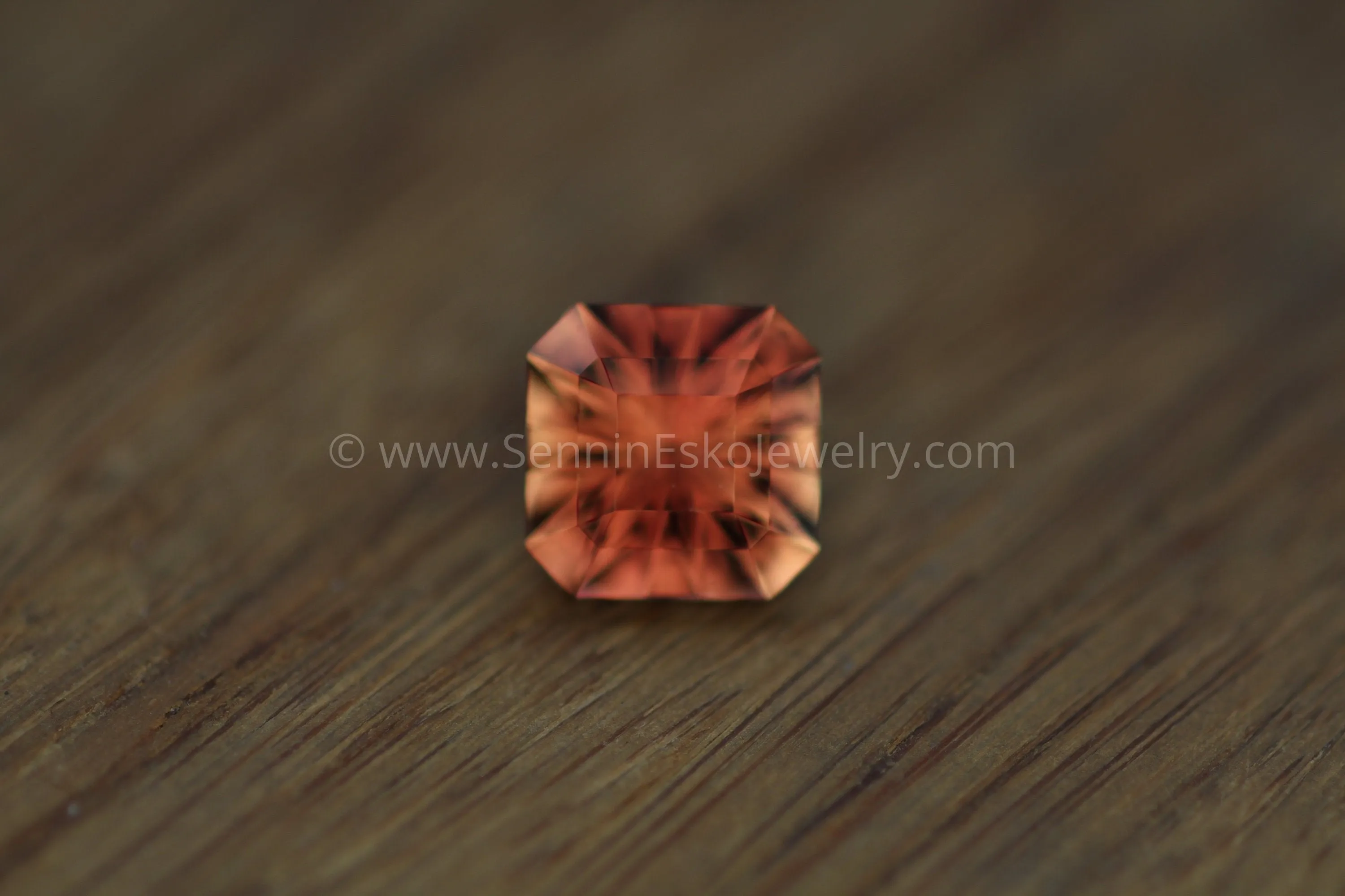 Oregon Sunstone Octagon Square Cut - 8.3mm - 2.5 ct - Precision Cut Gemstone