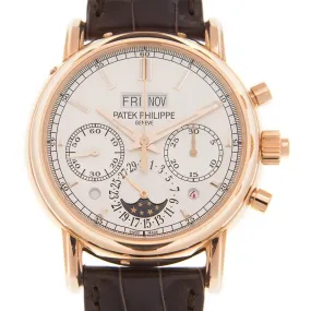 Patek Philippe Grand Complications Perpetual Chronograph Silver Dial Men's Watch 5204R-001