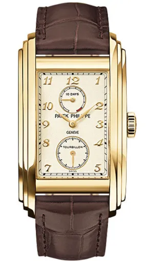 Patek Philippe Tourbillon18kt Yellow Gold Brown Leather Men's Watch 5101J 5101J-001