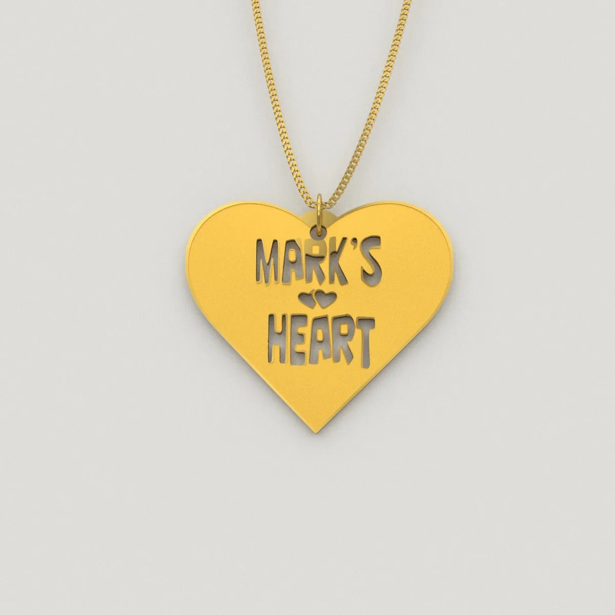 Personalized hearts Valentine Necklace