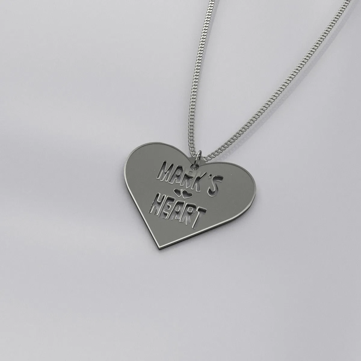 Personalized hearts Valentine Necklace