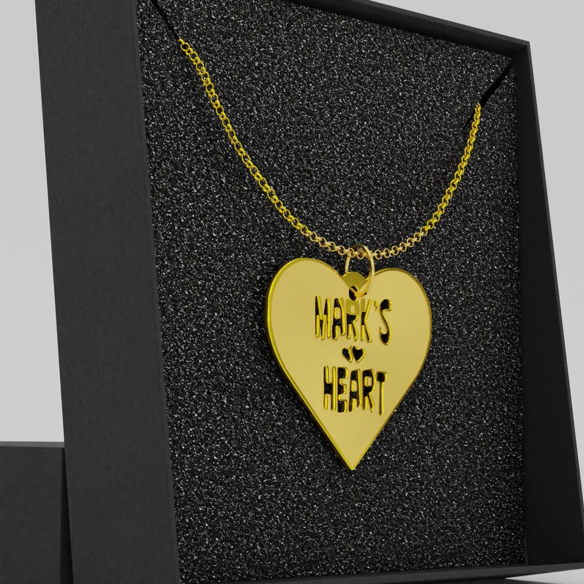 Personalized hearts Valentine Necklace