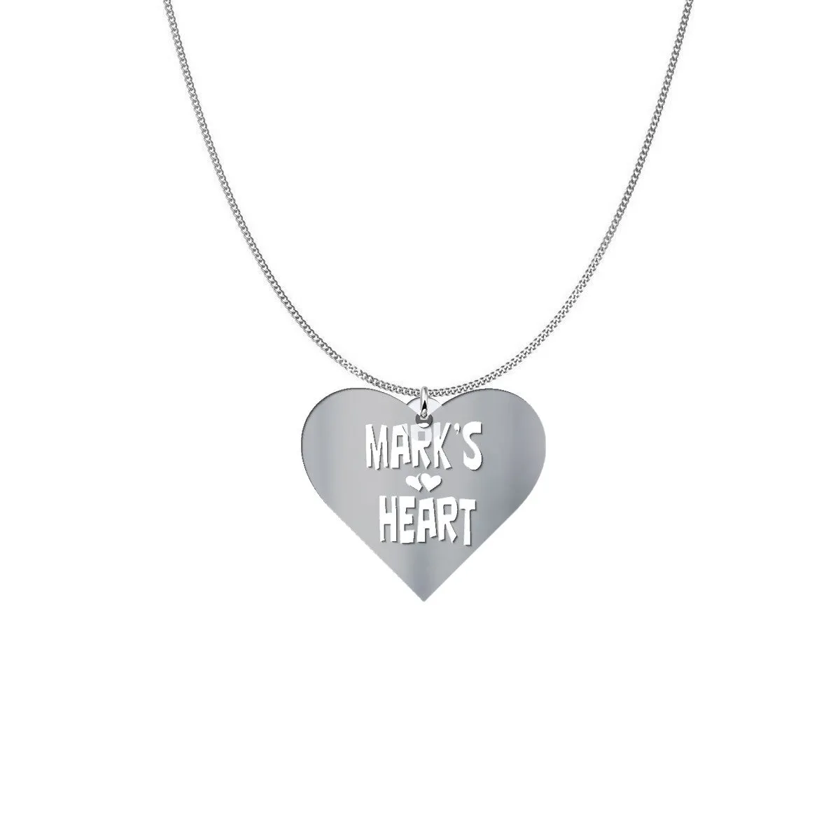 Personalized hearts Valentine Necklace