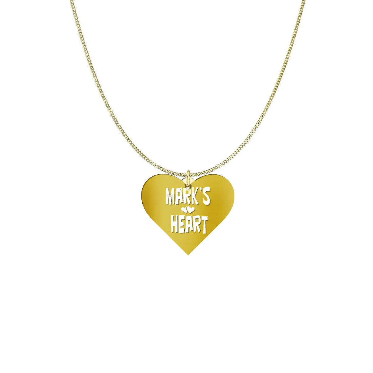 Personalized hearts Valentine Necklace
