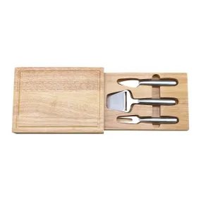 Personalized Rectangular Cheeseboard & Cheese Knives Gift Set
