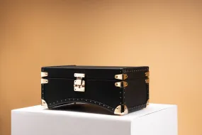 Petra Oval Watch Case - Togo Black For 8 Watches