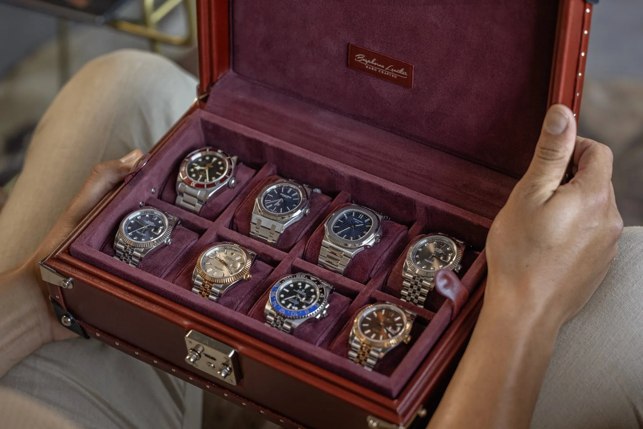 Petra Watch Case - Montana Red