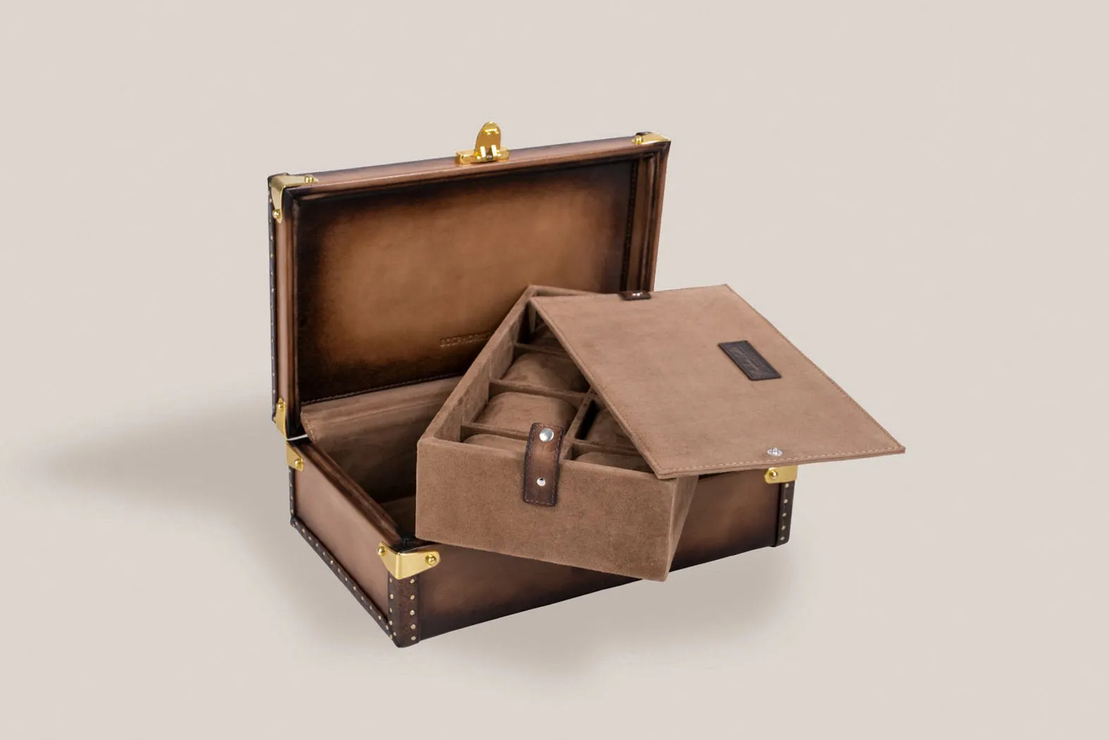 Petra Watch Case - Patina Java