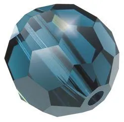 Preciosa Round Bead, Montana 30340 4mm (40)