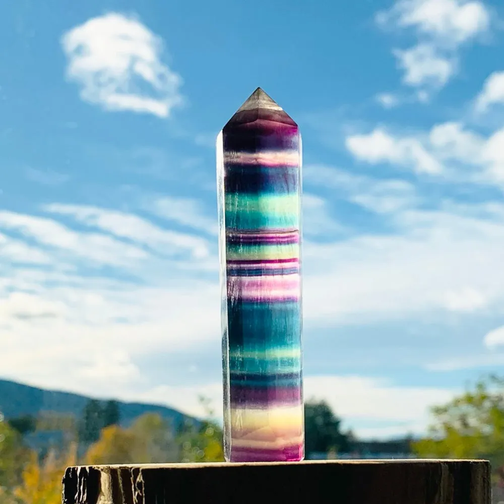 Rainbow Fluorite Point 👉 70% Off