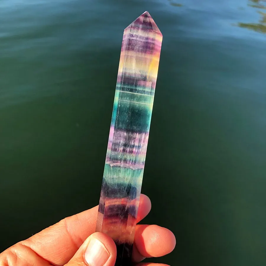Rainbow Fluorite Point 👉 70% Off