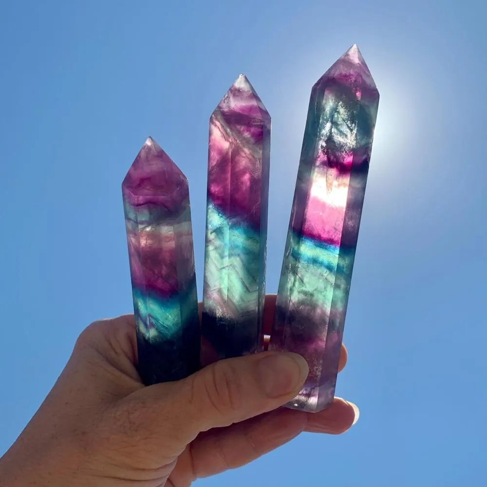 Rainbow Fluorite Point 👉 70% Off