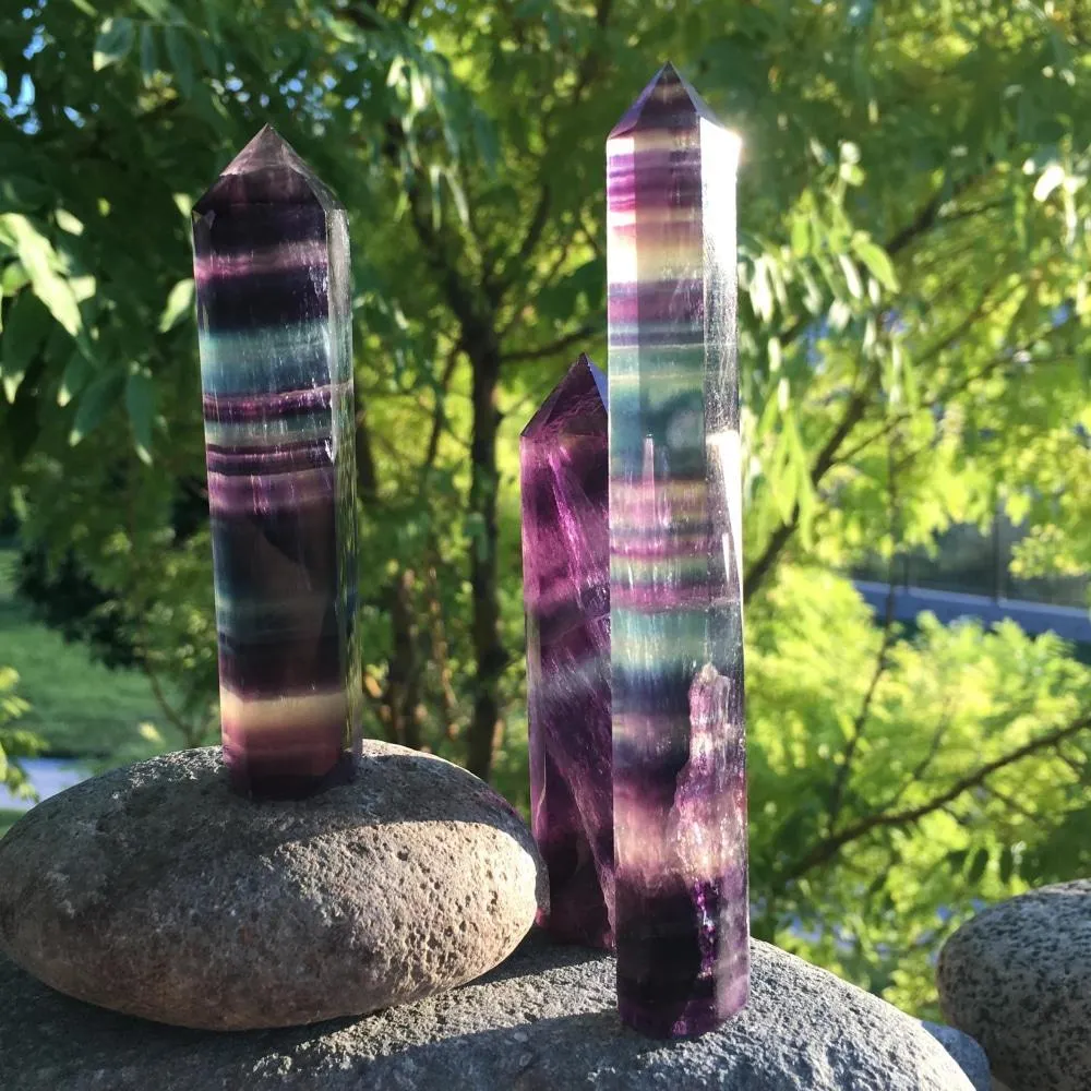 Rainbow Fluorite Point 👉 70% Off