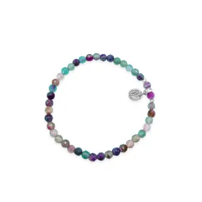 Rainbow Magic Fluorite Signature Stretch Bracelet
