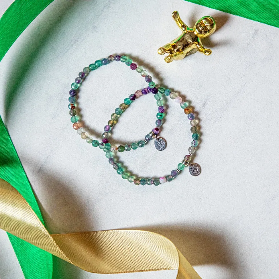 Rainbow Magic Fluorite Signature Stretch Bracelet