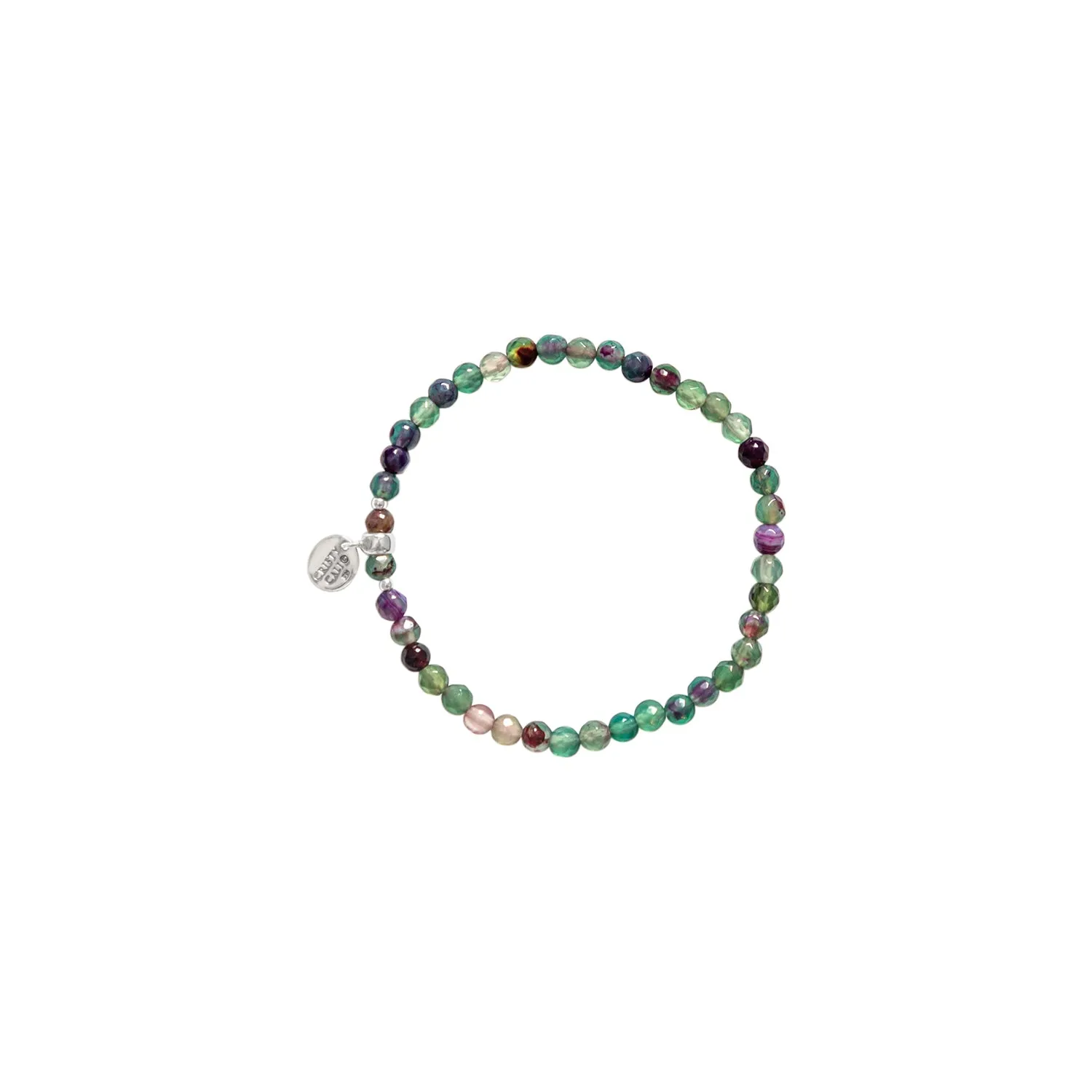 Rainbow Magic Fluorite Signature Stretch Bracelet