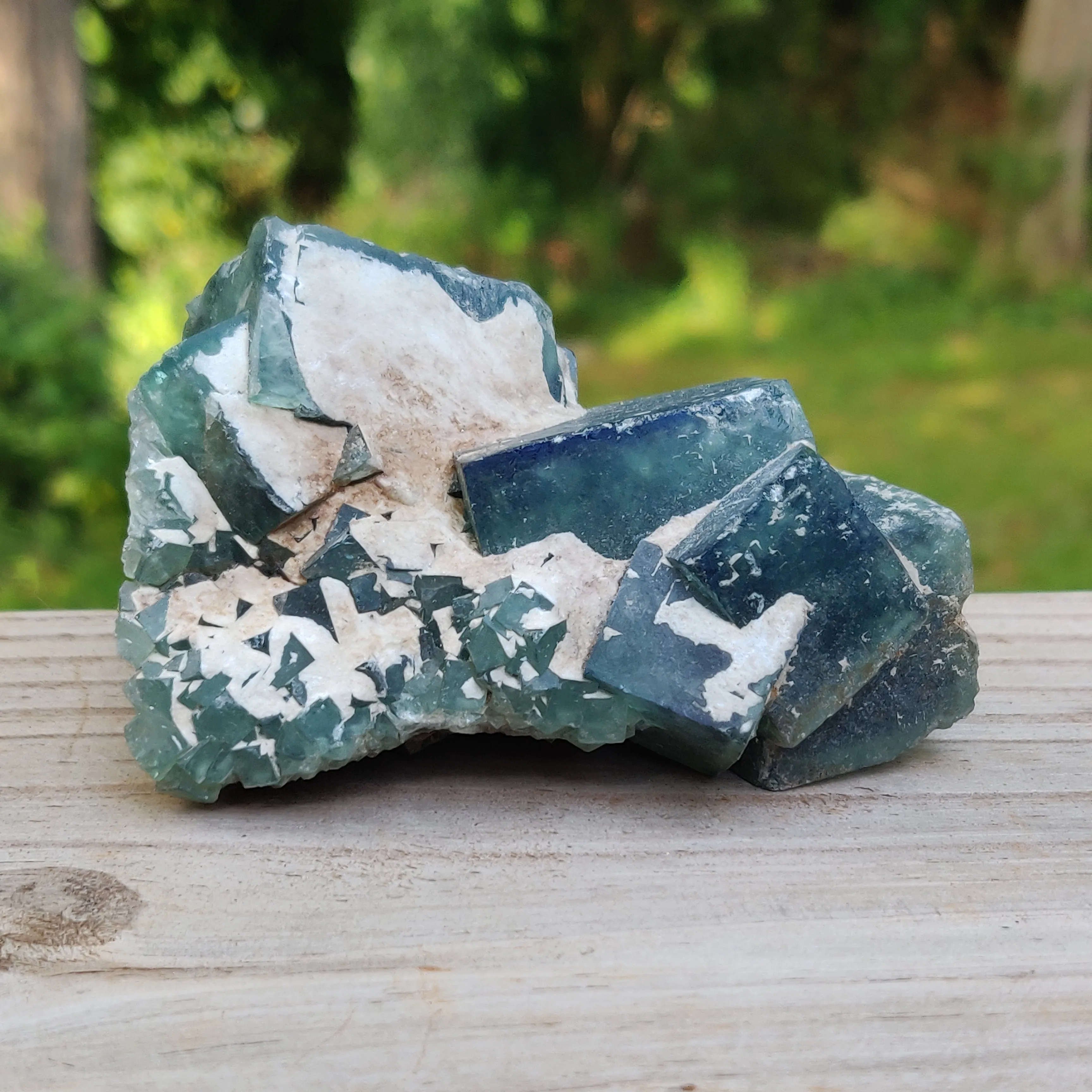 Raw Cubic Fluorite Cluster (#J3)