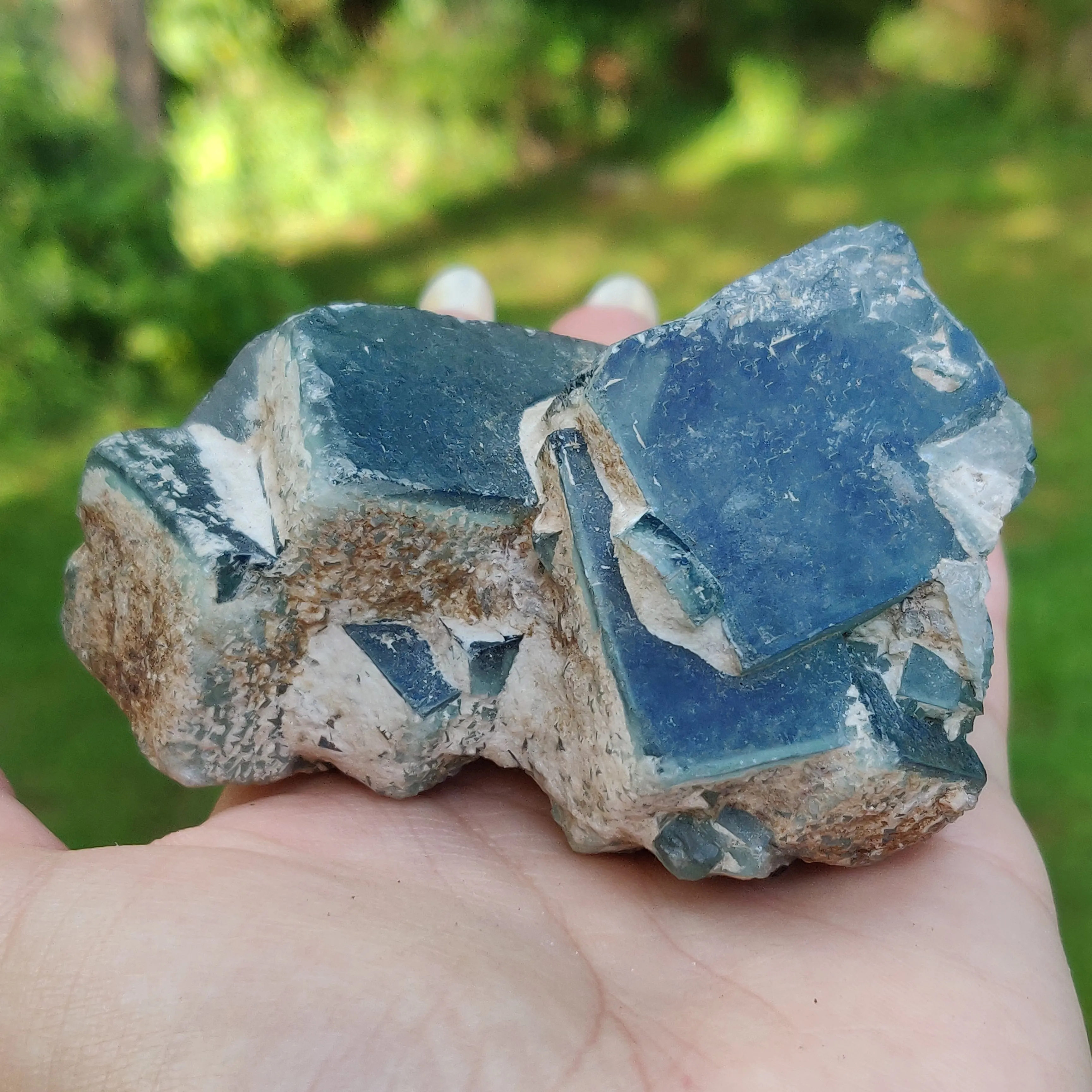 Raw Cubic Fluorite Cluster (#J3)