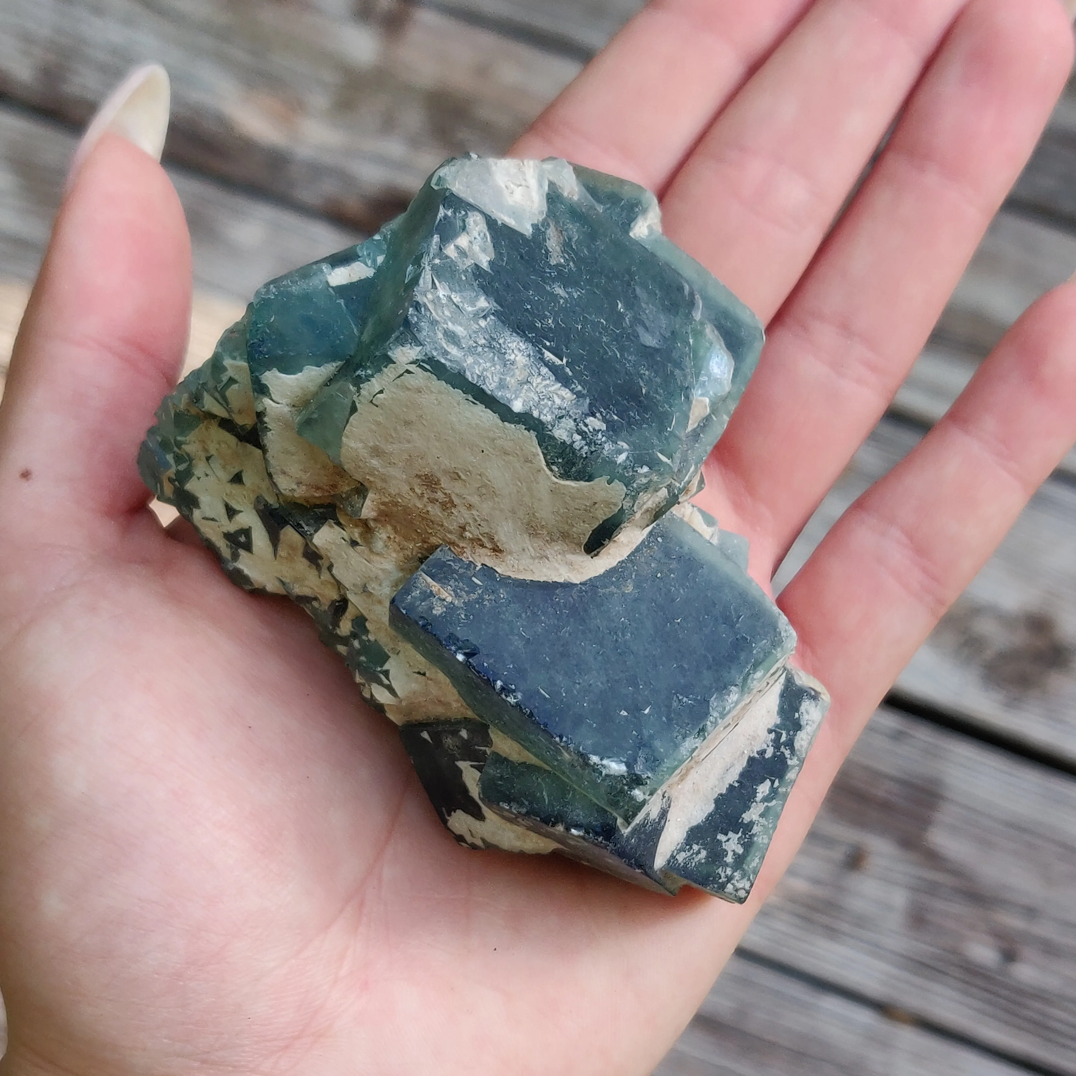 Raw Cubic Fluorite Cluster (#J3)