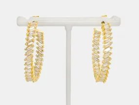Renee - Baguette CZ Hoops