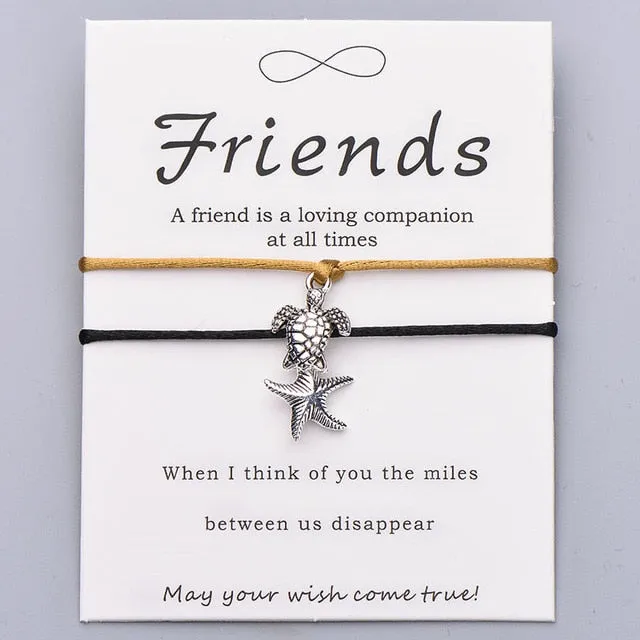 Save Sea Turtle Jewelry | Sea Turtle Bracelet Friendship Card