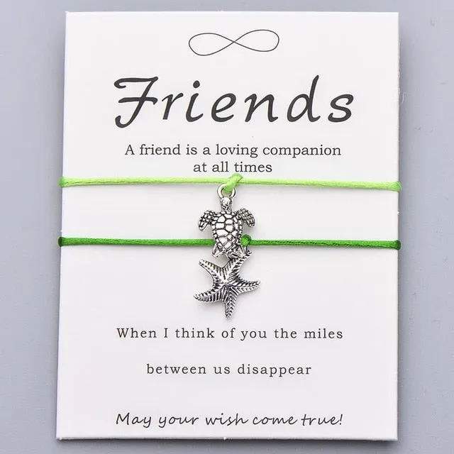 Save Sea Turtle Jewelry | Sea Turtle Bracelet Friendship Card
