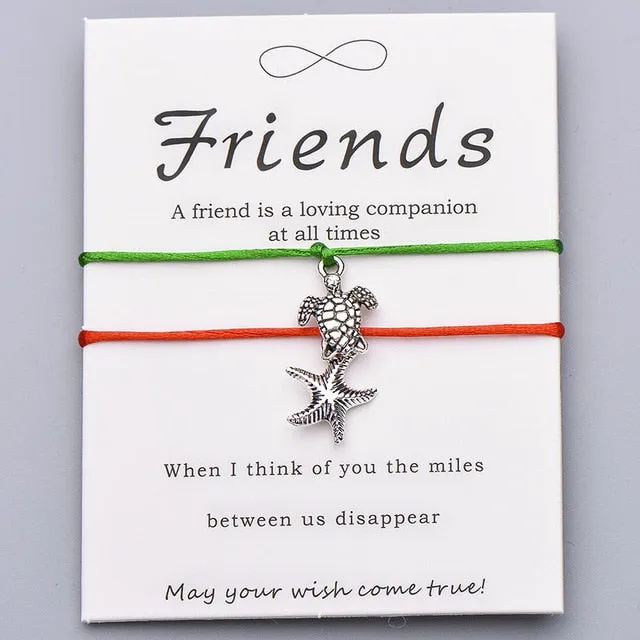 Save Sea Turtle Jewelry | Sea Turtle Bracelet Friendship Card