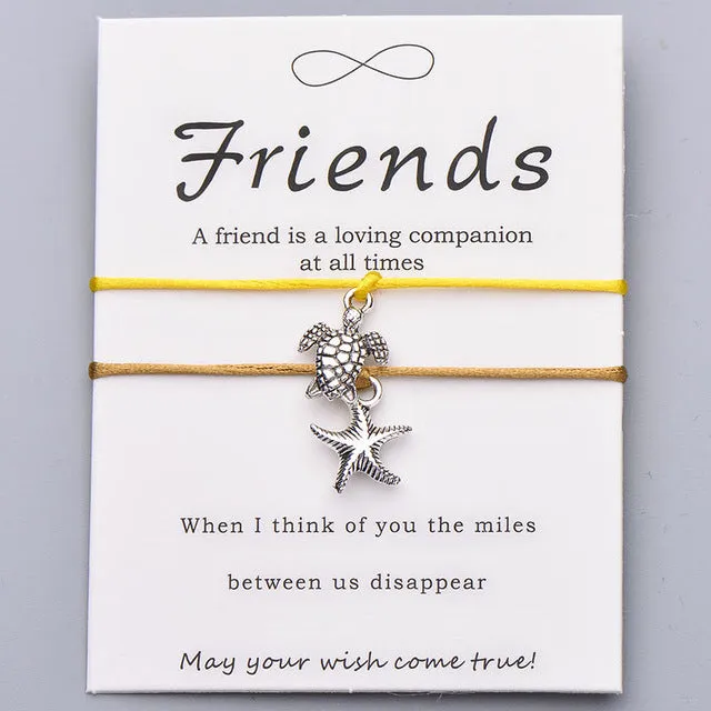 Save Sea Turtle Jewelry | Sea Turtle Bracelet Friendship Card