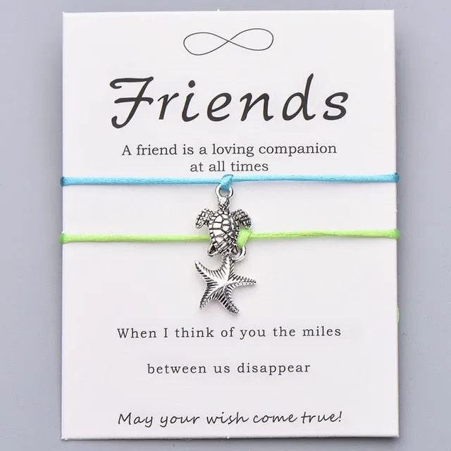 Save Sea Turtle Jewelry | Sea Turtle Bracelet Friendship Card