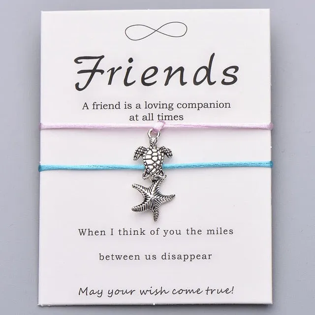 Save Sea Turtle Jewelry | Sea Turtle Bracelet Friendship Card