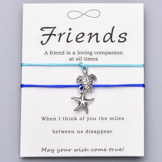 Save Sea Turtle Jewelry | Sea Turtle Bracelet Friendship Card
