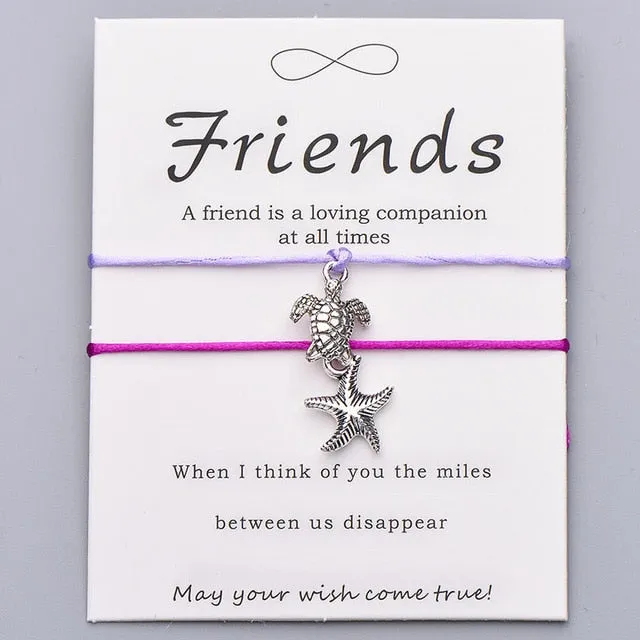 Save Sea Turtle Jewelry | Sea Turtle Bracelet Friendship Card