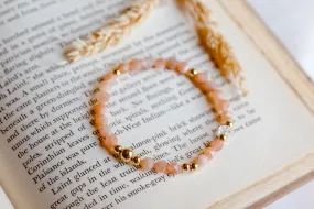 Self Empowered Bracelet with Sunstone and Clear Quartz (for women) SEMP-BW1