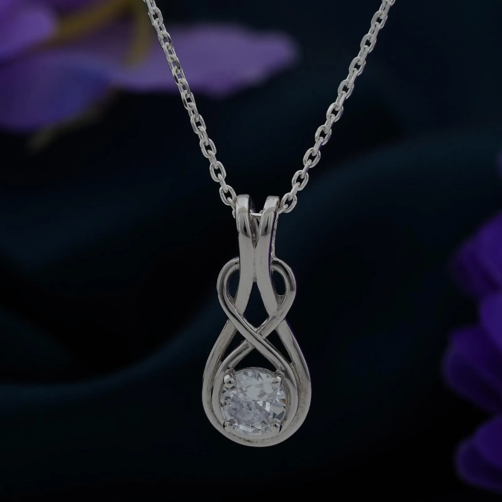 Silver Infinity Knot Pendant