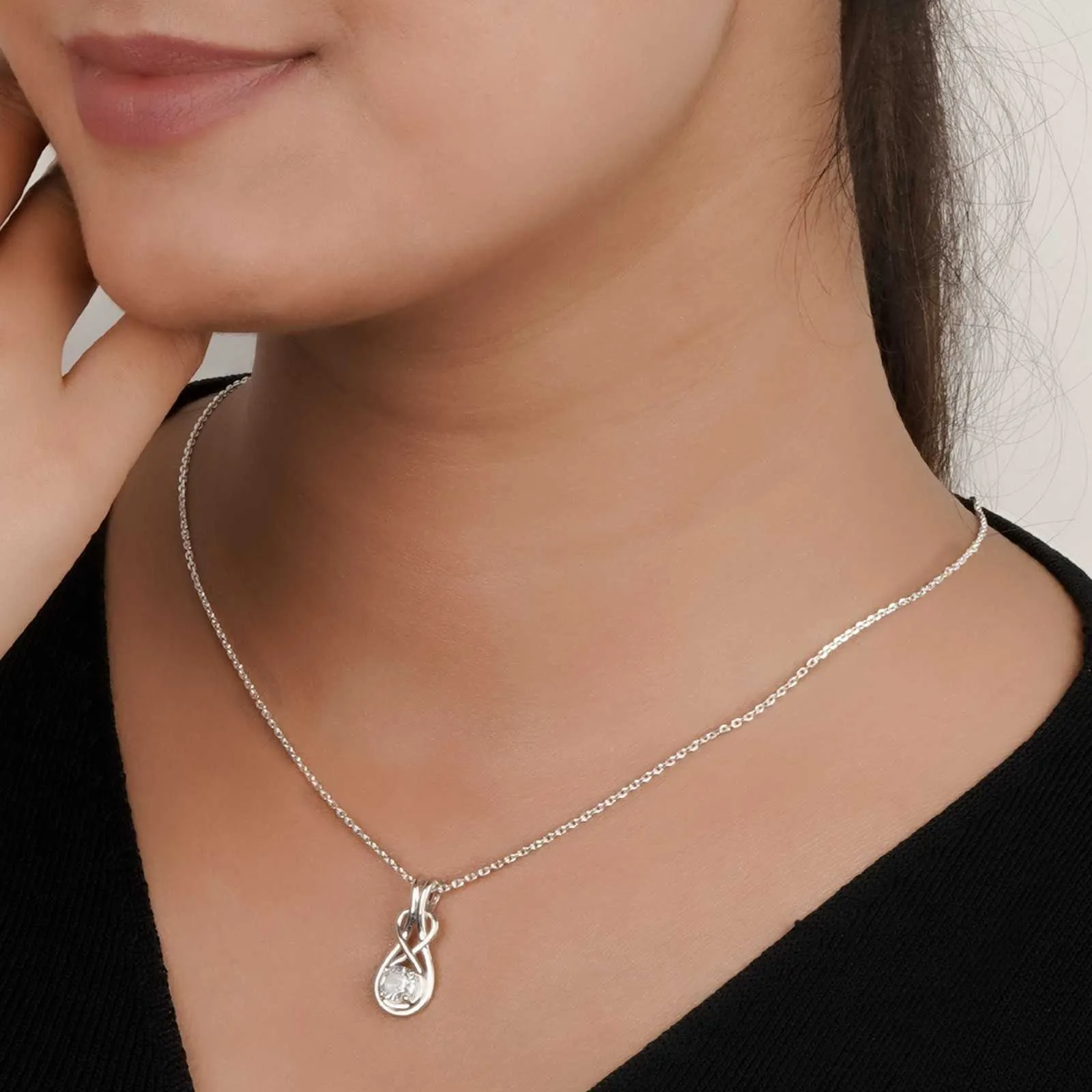 Silver Infinity Knot Pendant